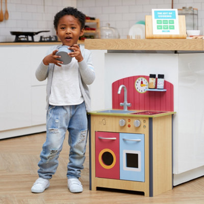 Kitchen Playsets Teamson Kids Retro Wooden Play Kitchen Wooden