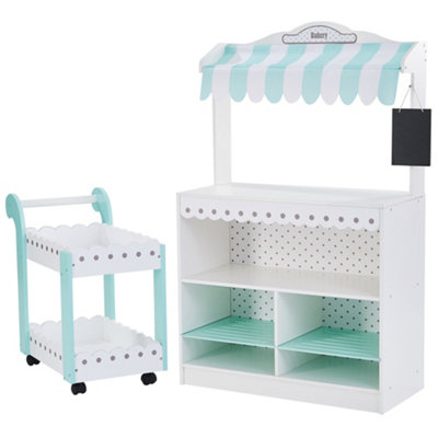 Teamson Kids My Dream Bakery Shop, Treat Stand and Dessert Cart, White