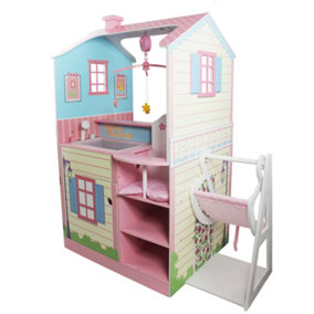 Teamson Kids - Olivia's Classic Doll Changing Station Dollhouse-pink