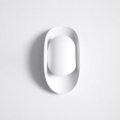 Tear Steel White 1 Light Classic Wall Light