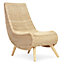 Teardrop Natural Wicker Chair (H)91cm x (W)54cm x (D)81cm