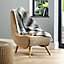 Teardrop Natural Wicker Chair (H)91cm x (W)54cm x (D)81cm