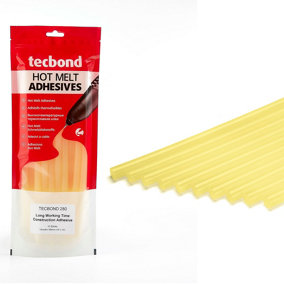 Tecbond 280 - 12mm Long Open Time Hot Melt Construction Adhesive - 10 Stick Pack