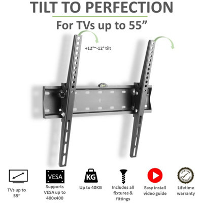 Tech Art Tilt TV Wall Mount Bracket 32" to 55"