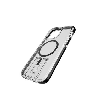 Tech21 EvoCrystal Kick w/MagSafe for iPhone 14ProMax Clr/Blk - 3