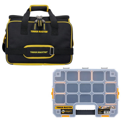 Technicians Tool Bag Heavy Duty with Multi Pockets Shoulder Strap ...