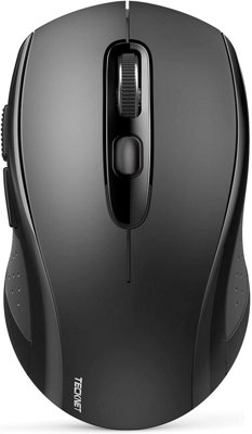 TECKNET Bluetooth Mouse: 4000 DPI, BT5.0/3.0 & 2.4G. 6 DPI levels, 18 ...