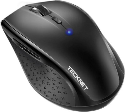 TECKNET BT Mouse: 4800 DPI, 6 levels, 24-month battery. Ergonomic for ...