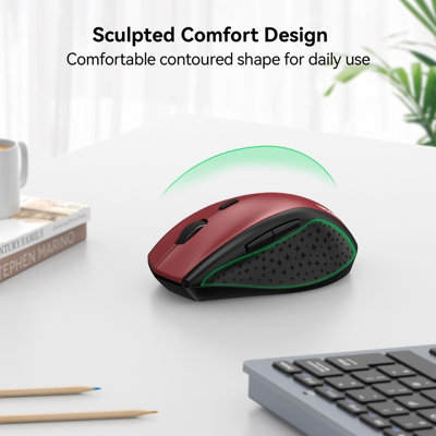 TECKNET Mouse: 2.4G, 4800 DPI, 6 levels. 30-month battery, silent for ...