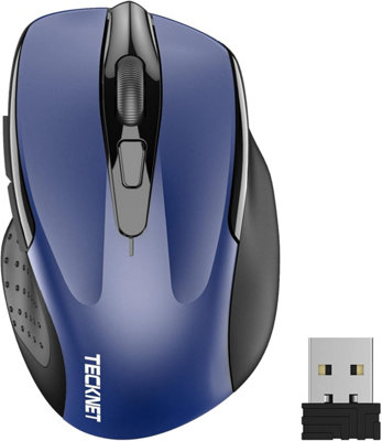 TECKNET Pro Mouse: 4000 DPI, 6 levels. 30mo battery, 36mo warranty. 2.4G for laptop/PC.