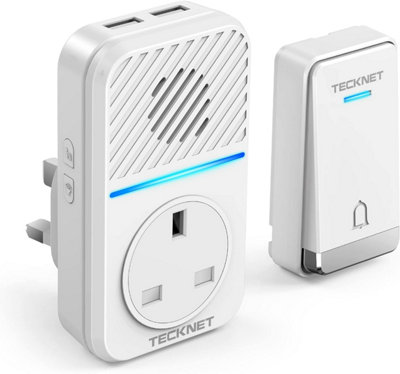 TECKNET Self-Powered Wireless Doorbell, IP65 Waterproof, Plug-in, 400m Range, 60 Chimes Price Comparisons | Compare The Build