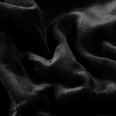 tectake 2 blankets polyester 220x240cm - blanket throw - black