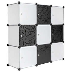 tectake 9 Cube Storage unit - cube storage cube shelves - white