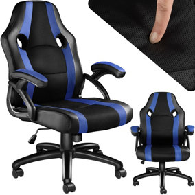 tectake Benny Office Chair - gaming chair cheap gaming chairs - black/blue
