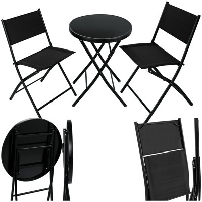 tectake Bistro Set Duesseldorf garden table and chairs outdoor table