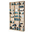 tectake Bookshelf Christel 9 tiers - bookcase shelving unit - beech