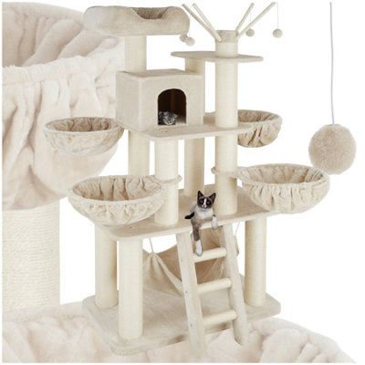 tectake Cat tree scratching post Gismo - cat scratching post cat house ...