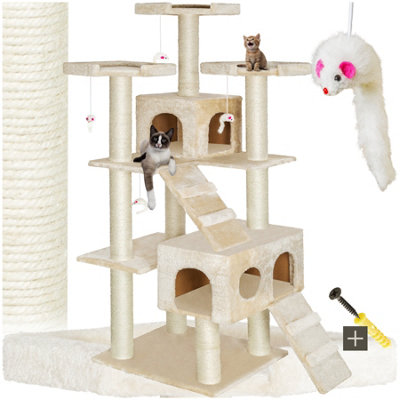 tectake Cat tree scratching post Knuti cat scratching post cat tower