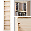 tectake CD Tower Juliane 6 adjustable shelves for 102 CDs or 27 DVDs - bookcase shelving unit - beech