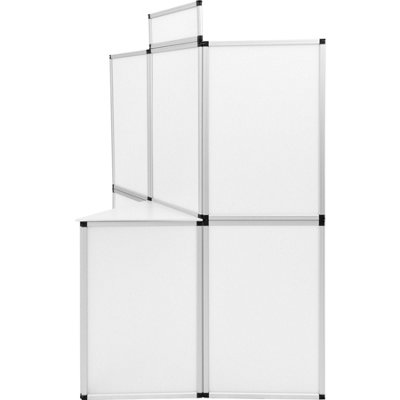 tectake Display board 200x180cm - poster stand display stand - white