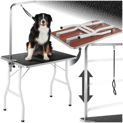 tectake Dog Grooming Table with Arm grooming table dog grooming