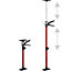 tectake Door Frame Struts - Set of 2 - build prop support prop - red
