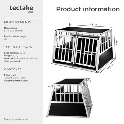 Tectake dog crate sales