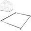 tectake Foundation for greenhouse - greenhouse base greenhouse foundation - 190 x 190 x 12 cm