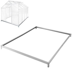 tectake Foundation for greenhouse - greenhouse base greenhouse foundation - 250 x 190 x 12 cm