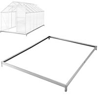 tectake Foundation for greenhouse - greenhouse base greenhouse foundation - 375 x 190 x 12 cm