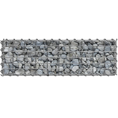tectake Gabion wall baskets - mesh size 5x10cm - gabion garden gabion - 100 x 30 x 30 cm