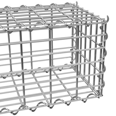 tectake Gabion wall baskets - mesh size 5x10cm - gabion garden gabion - 100 x 30 x 30 cm