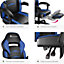 tectake Gaming chair Comodo With footrest - Racing office chair gaming office chair - black/blue