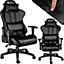 tectake Gaming chair premium - office chair computer chair - black