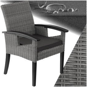 Grey Composite Garden chairs Garden seating B Q