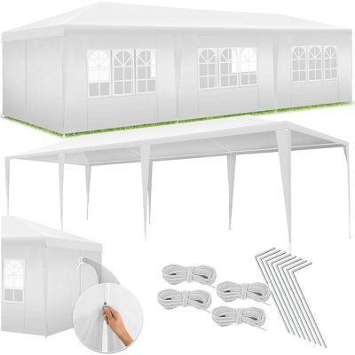 tectake Gazebo Elasa with removable sides 9x3m Party tent Pavilion