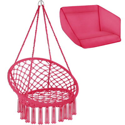 Pink hanging chair discount