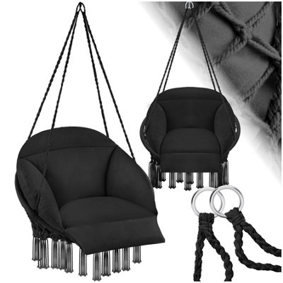 tectake Hanging chair Samira garden chair swing chair black DIY