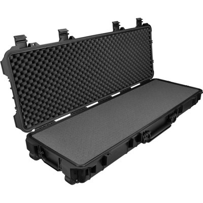 tectake Hard Shell Case - For drones cameras and electronics - 113.5 x 41 x 16 cm - hard rifle case air rifle case - black