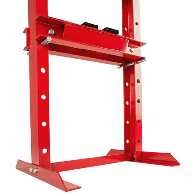 tectake Hydraulic press 12 t - workshop press hydraulic bench press - red - 4