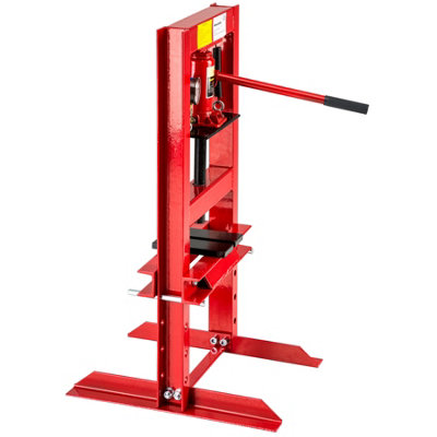 tectake Hydraulic press 6t - workshop press hydraulic bench press - red