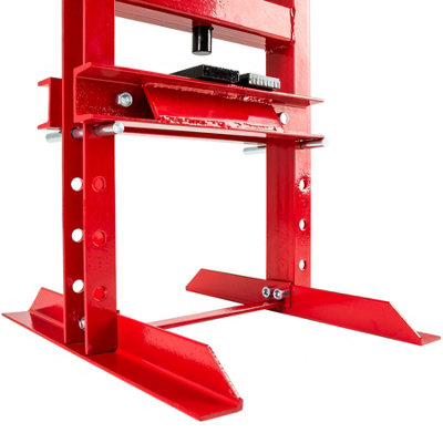 tectake Hydraulic press 6t - workshop press hydraulic bench press - red - 4