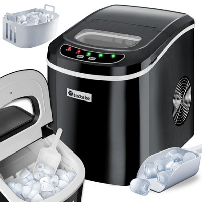 tectake Ice maker bullet ice ice machine ice cube maker black DIY