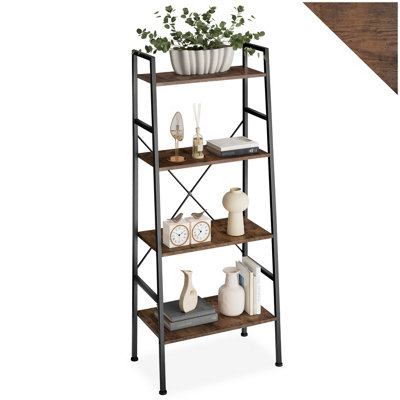 tectake Ladder shelf Liverpool 4 Shelves shelves bookshelf