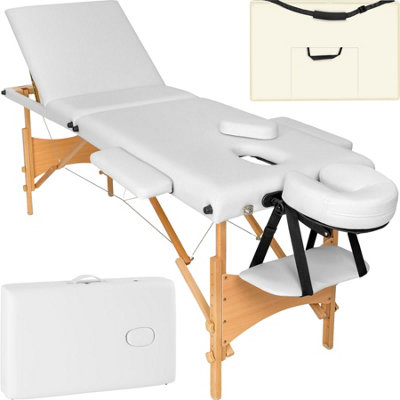 tectake Massage table 3zone Daniel padding + bag massage bed