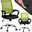 tectake Office chair Marius - desk chair computer chair - black/green