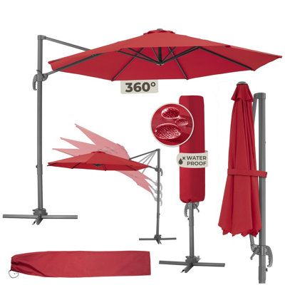 tectake Parasol Daria with protective cover garden parasol