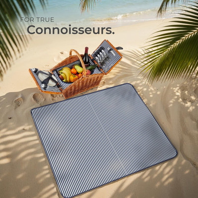 Tectake Picnic basket Usedom for 4 people, with cooler compartment