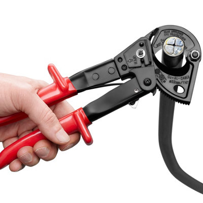 tectake Ratchet Cable Cutter - Ratchet Cable Cutter wire cutter - red
