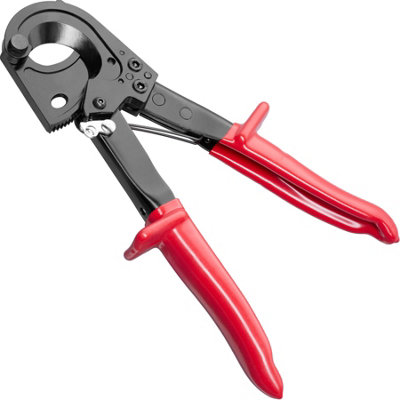 tectake Ratchet Cable Cutter - Ratchet Cable Cutter wire cutter - red
